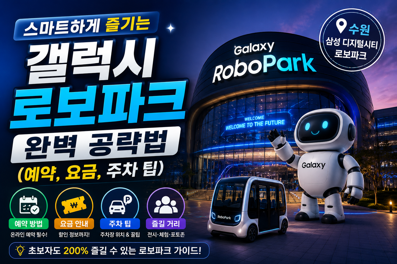 스마트하게 즐기는 갤럭시 로보파크 완벽 공략법 (예약, 요금, 주차 팁)