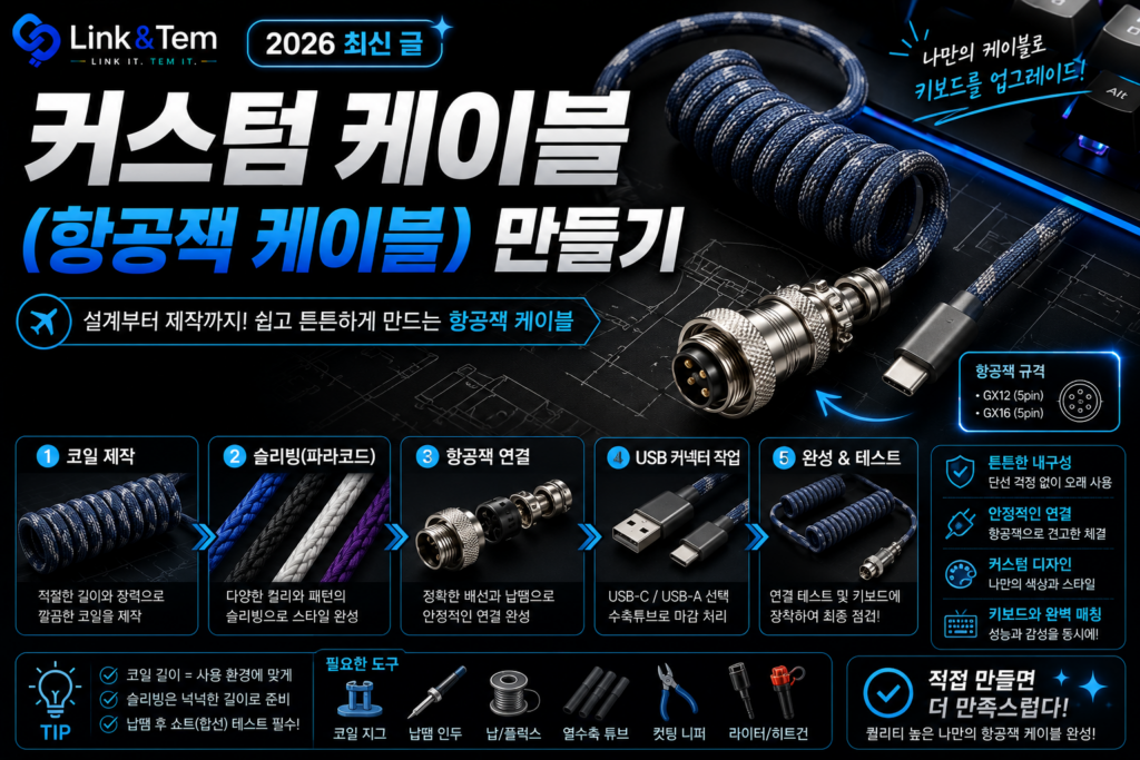 GX16으로 항공 케이블 만들기, 4핀 배선부터 코일까지