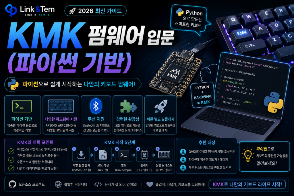 CircuitPython 기반 KMK 펌웨어 설치부터 키맵까지