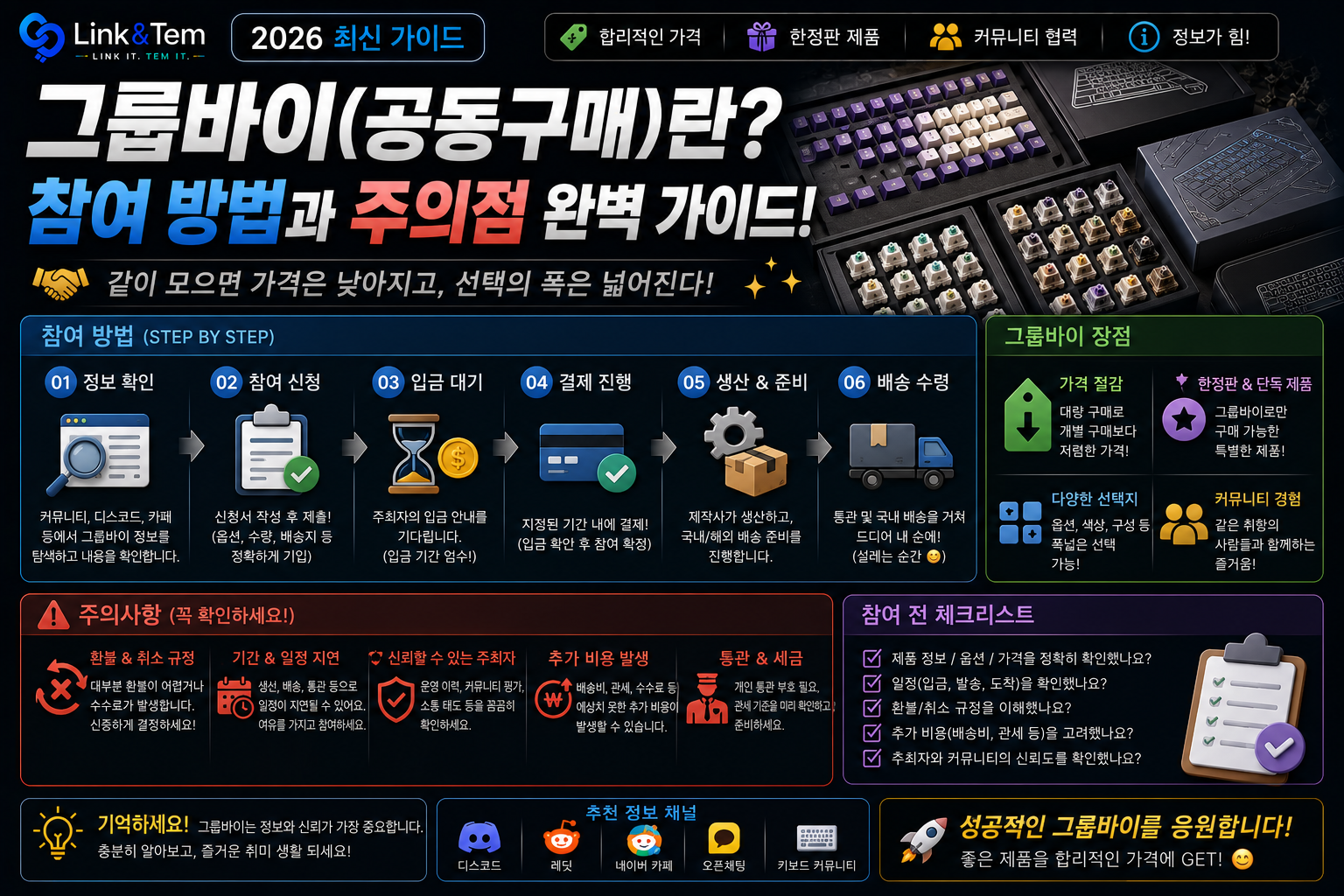 그룹바이 처음인데 어떻게 참여하나요? 절차부터 주의점까지