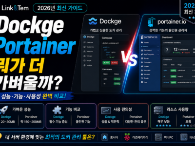 Dockge vs Portainer 비교와 홈서버 Docker 관리 도구 선택 기준