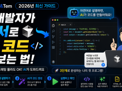 비개발자를 위한 커서 코딩 입문 가이드 - 채팅으로 코드를 만드는 커서 에디터 화면