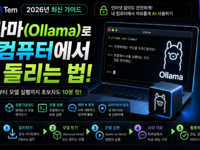 올라마 사용법으로 내 컴퓨터에서 AI 모델을 실행하는 화면